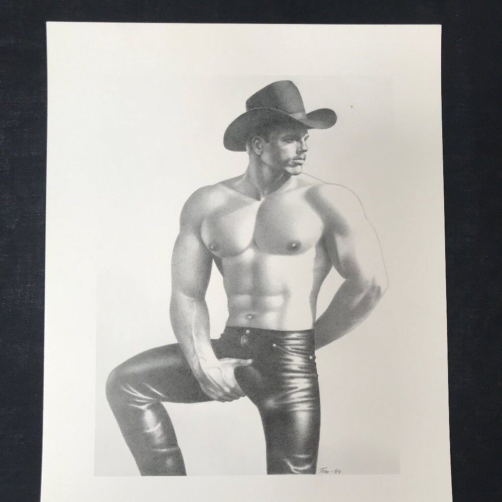 Tom of Finland 8 x 10 Print from the "California '84" Series Cowboy